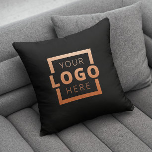 Custom Business Company Logo Promotional Branded Throw Pillow
