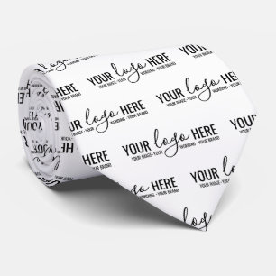 Custom Business Company Logo Promotional Pattern Tie
