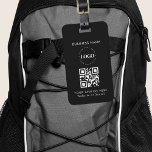 Custom Business Company Logo QR Code & Text Simple Luggage Tag<br><div class="desc">Promote your business with this elegant luggage tag,  featuring custom logo & text. Easily add your logo by clicking on the "personalize" option.</div>