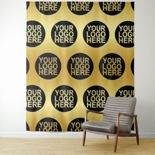Custom Business Company Logo Tapestry