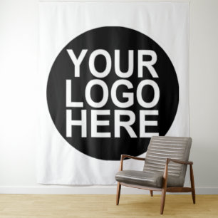 Custom Business Company Logo Tapestry