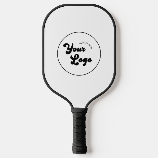 Custom Business Company Professional Round Logo Pickleball Paddle (Front)