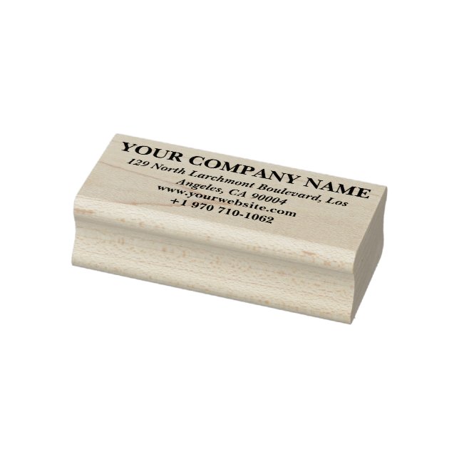Custom Business Contact Design | Personalized Rubber Stamp (Stamp)