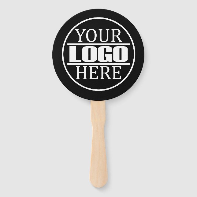 Custom Business Corporate Brand Logo Hand Fan (Back)