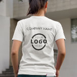 Custom Business Corporate Logo Employee Uniform T-Shirt<br><div class="desc">Promote your business on your t-shirt, wherever you go. Create your own custom branded t-shirt with your own company logo. The print can be placed on the front, pocket area, and the back. Wearing promotional t-shirts with your business logo at trade shows and other corporate events help others recognize members...</div>