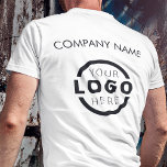 Custom Business Corporate Logo Employee Uniform T-Shirt<br><div class="desc">Promote your business on your t-shirt, wherever you go. Create your own custom branded t-shirt with your own company logo. The print can be placed on the front, pocket area, and the back. Wearing promotional t-shirts with your business logo at trade shows and other corporate events help others recognize members...</div>