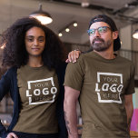 Custom Business Corporate Logo Employee Uniform T-Shirt<br><div class="desc">Promote your business on your t-shirt, wherever you go. Create your own custom branded t-shirt with your own company logo. The print can be placed on the front, pocket area, and the back. Wearing promotional t-shirts with your business logo at trade shows and other corporate events help others recognize members...</div>