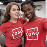 Custom Business Corporate Logo Employee Uniform T-Shirt<br><div class="desc">Promote your business on your t-shirt, wherever you go. Create your own custom branded t-shirt with your own company logo. The print can be placed on the front, pocket area, and the back. Wearing promotional t-shirts with your business logo at trade shows and other corporate events help others recognize members...</div>