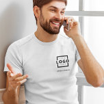 Custom Business Corporate Logo Employee Uniform T-Shirt<br><div class="desc">Promote your business on your t-shirt, wherever you go. Create your own custom branded t-shirt with your own company logo. The print can be placed on the front, pocket area, and the back. Wearing promotional t-shirts with your business logo at trade shows and other corporate events help others recognize members...</div>