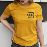 Custom Business Corporate Logo Employee Uniform T-Shirt<br><div class="desc">Promote your business on your t-shirt, wherever you go. Create your own custom branded t-shirt with your own company logo. The print can be placed on the front, pocket area, and the back. Wearing promotional t-shirts with your business logo at trade shows and other corporate events help others recognize members...</div>