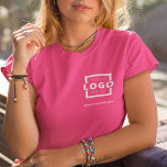 Custom Business Corporate Logo Employee Uniform T-Shirt<br><div class="desc">Promote your business on your t-shirt, wherever you go. Create your own custom branded t-shirt with your own company logo. The print can be placed on the front, pocket area, and the back. Wearing promotional t-shirts with your business logo at trade shows and other corporate events help others recognize members...</div>