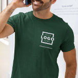 Custom Business Corporate Logo Employee Uniform T-Shirt<br><div class="desc">Promote your business on your t-shirt, wherever you go. Create your own custom branded t-shirt with your own company logo. The print can be placed on the front, pocket area, and the back. Wearing promotional t-shirts with your business logo at trade shows and other corporate events help others recognize members...</div>