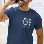 Custom Business Corporate Logo Employee Uniform T-Shirt<br><div class="desc">Promote your business on your t-shirt, wherever you go. Create your own custom branded t-shirt with your own company logo. The print can be placed on the front, pocket area, and the back. Wearing promotional t-shirts with your business logo at trade shows and other corporate events help others recognize members...</div>