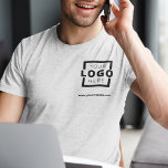 Custom Business Corporate Logo Employee Uniform T-Shirt<br><div class="desc">Promote your business on your t-shirt, wherever you go. Create your own custom branded t-shirt with your own company logo. The print can be placed on the front, pocket area, and the back. Wearing promotional t-shirts with your business logo at trade shows and other corporate events help others recognize members...</div>