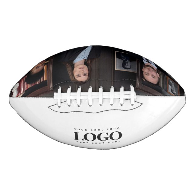 Custom Business Corporate Logo Photo Personalized Football (Front)