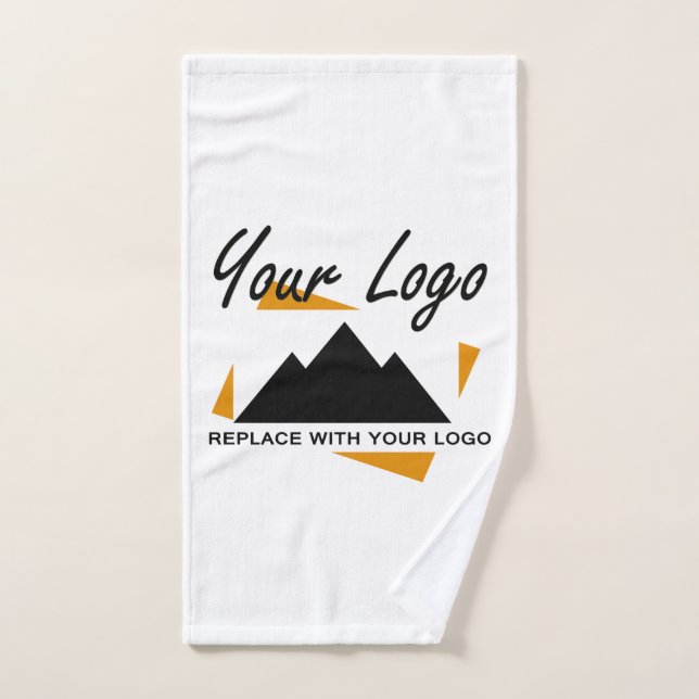Custom Business Design Add Your Company Logo Hand Towel (Hand Towel)