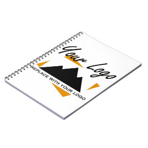 Custom Business Design Add Your Company Logo Notebook