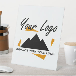 Custom Business Design Add Your Company Logo Pedestal Sign