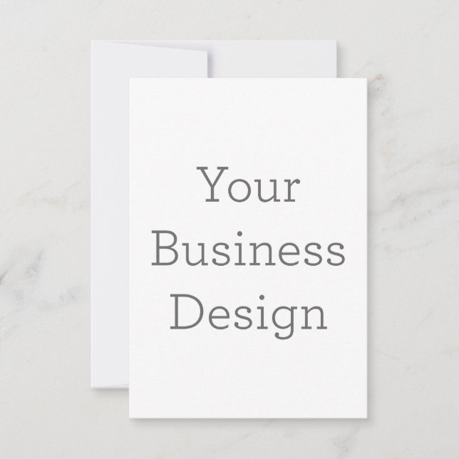 8.9 cm x 12.7 cm Flat Thank You Card (Front)