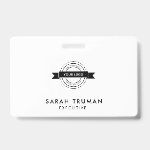 Custom Business Employee Card Minimalist & Modern  Badge