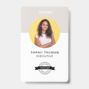 Custom Business Employee Card Minimalist & Modern Badge