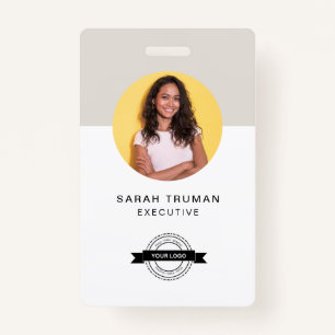 Custom Business Employee Card Minimalist & Modern Badge
