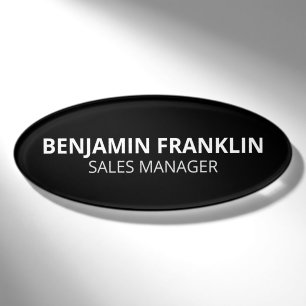 Custom Business Employee Professional Name Tag Pin