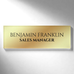 Custom Business Employee Professional Name Tag Pin