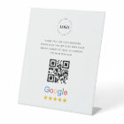 Custom Business Google Reviews QR Code Logo Simple