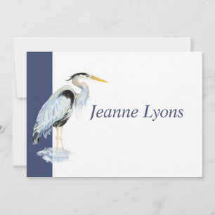 Custom Business Great Blue Heron Bird Business Thank You Card