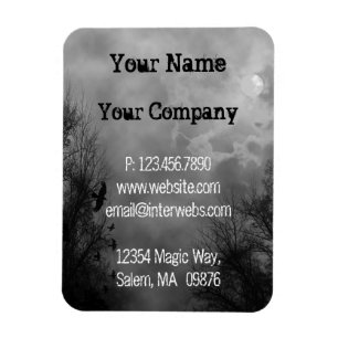 Custom Business Grungy Haunted Sky Magnets