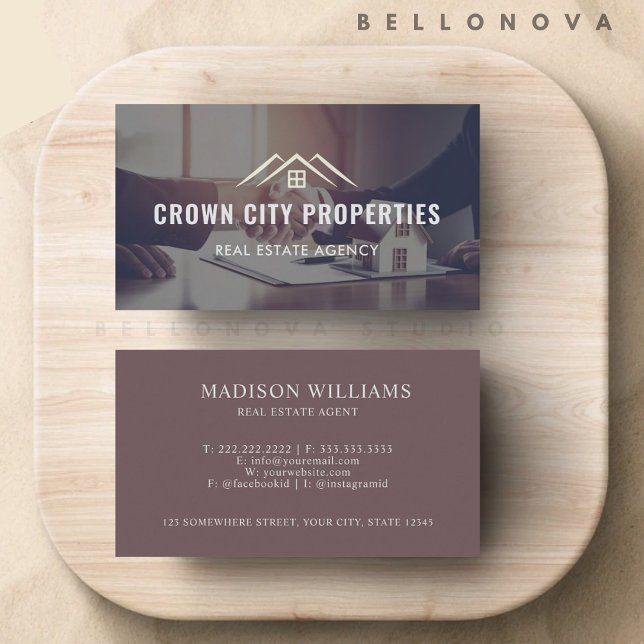 Custom Business  Handshake Real Estate Agent  Business Card (Custom Business Handshake Real Estate Agent Business Card)