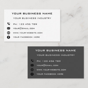 Custom Business Info Personalized Your Company Calling Card