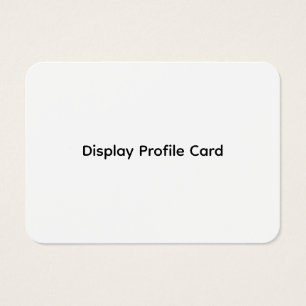 Custom Business Information Display Profile Card