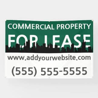Custom Business Leasing Yard Sign Green