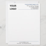 Custom Business Letterhead Logo and QR Code URL<br><div class="desc">Your Colours and Font - Simple Personalized Modern Design Business Office Letterhead with Logo and QR Code ( back side ) - Add Your Logo - Image / Business Name - Company / Address - Contact Information and QR Code URL - Resize and move or remove and add elements /...</div>