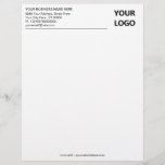 Custom Business Letterhead with Logo<br><div class="desc">Custom Colours and Font - Simple Personalized Your Business Office Letterhead with Logo - Add Your Logo - Image / Business Name - Company / Address / Contact Information - Resize and move or remove and add elements - image / text with Customization tool. Choose / add your favourite text...</div>