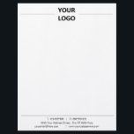 Custom Business Letterhead with Logo and QR Code<br><div class="desc">Custom Colours and Font - Your Business Office Letterhead with Logo and QR Code (back side) - Choose colours / font / size - with Customization Tool ! Good Luck - Be Happy :)</div>