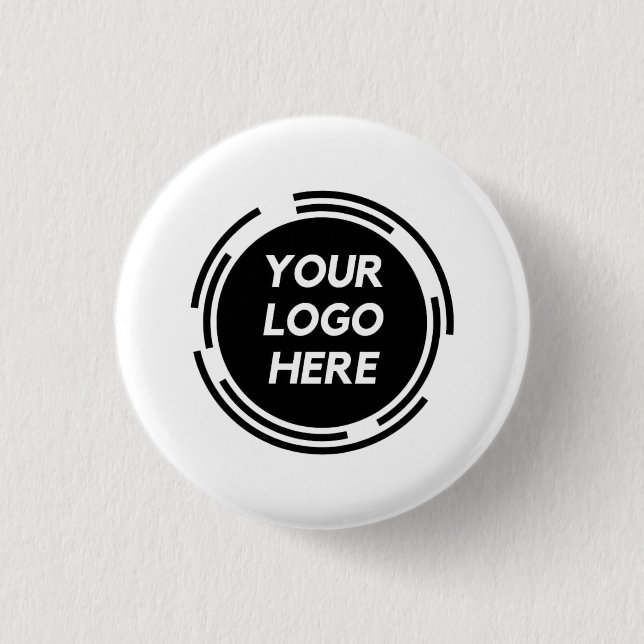 Custom Business Logo 1 Inch Round Button (Front)