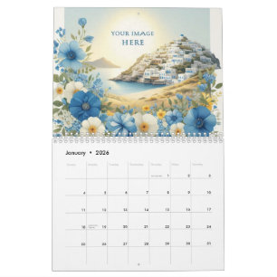 Custom Business Logo 2026 Wall Calendar - Modern b