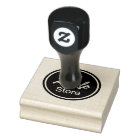 Custom Business Logo  2.5" x 2.5" Wood Art Stamp