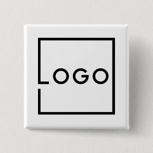 Custom Business Logo 2 Inch Square Button