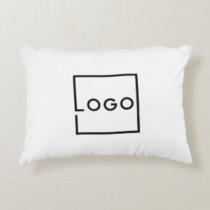 Custom Business Logo Accent Pillow