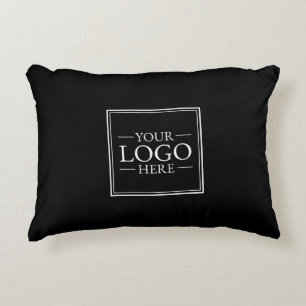 Custom Business Logo Accent Pillow