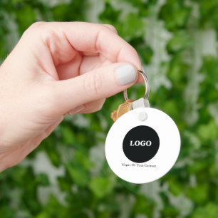 Custom Business Logo – Add Your Logo &Slogan  Keychain