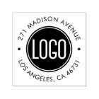 Custom Business Logo Address Self-Inking Stamp