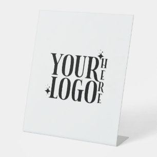 custom business logo advertising pedestal sign