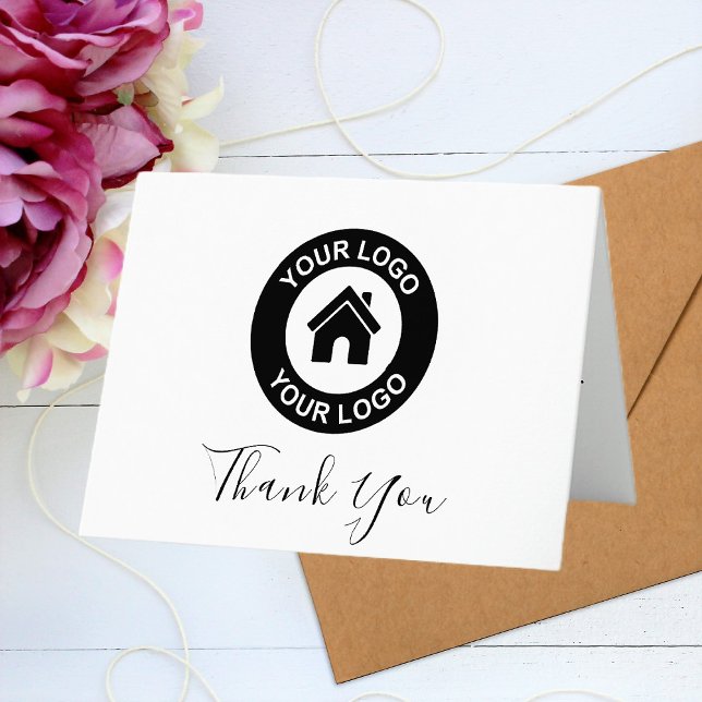 Custom Business Logo And Message Thank You Card (Creator Uploaded)