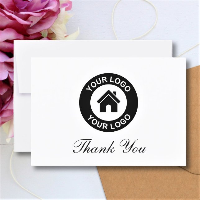 Custom Business Logo And Message Thank You Card (Creator Uploaded)