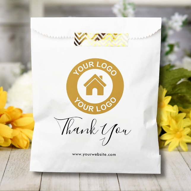 Custom Business Logo And Message Thank You Favour Bag (Creator Uploaded)